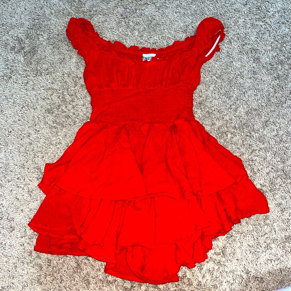 Red princess polly love galore romper